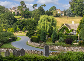 中世纪田园风景图