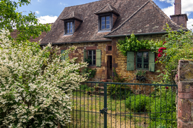 中世纪田园风景图