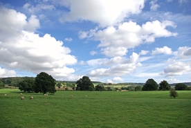 中世纪田园风景图