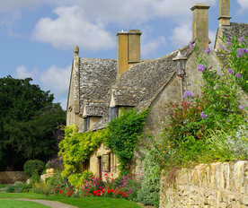 中世纪田园风景图