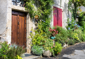 中世纪田园风景图