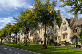 中世纪田园风景图