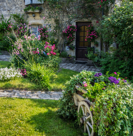 中世纪田园风景图