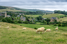 中世纪田园风景摄影