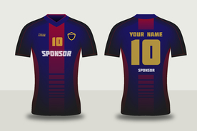 世界杯足球队服运动服T恤设计