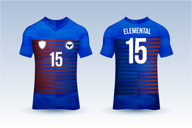 世界杯足球队服运动服T恤设计