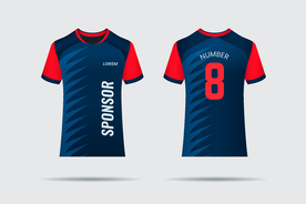 世界杯足球队服运动服T恤设计