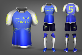 世界杯足球队服运动服T恤设计