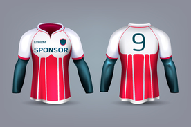 世界杯足球队服运动服T恤设计