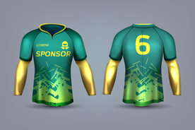 世界杯足球队服运动服T恤设计