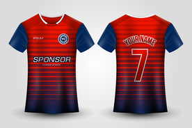 世界杯足球队服运动服T恤设计