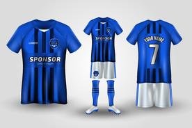 世界杯足球队服运动服T恤设计