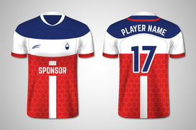 世界杯足球队服运动服T恤设计