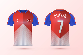 世界杯足球队服运动服T恤设计