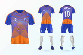 世界杯足球队服运动服T恤设计
