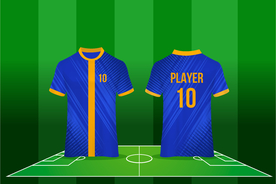 世界杯足球队服运动服T恤设计