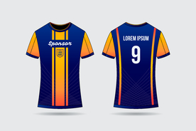 世界杯足球队服运动服T恤设计