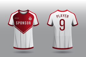 世界杯足球队服运动服T恤设计