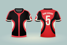 世界杯足球队服运动服T恤设计