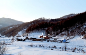 抚顺农村雪景风光