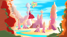 唯美插画探险少女