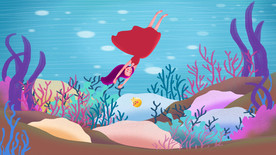 唯美插画探险少女