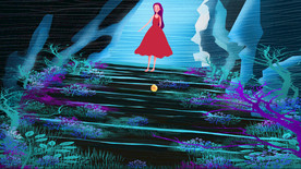 唯美插画探险少女