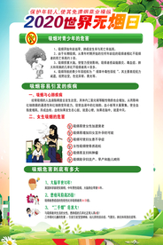 世界无烟日社会公益宣传海报