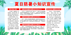 夏日防暑公益社会宣传海报