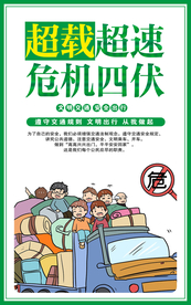 文明交通出行社会公益宣传海报
