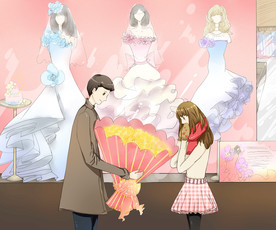 卡通情侣头像图片