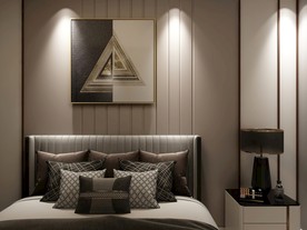 轻奢床头背景图