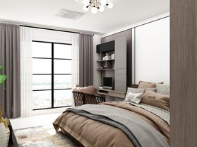 简约卧室室内效果图