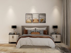 室内温馨卧室效果图