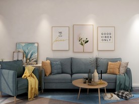 北欧沙发室内客厅图图