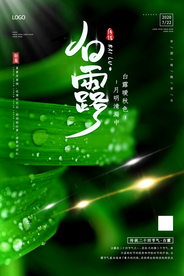 白露节气海报