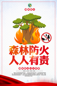 森林防火人人有责公益宣传海报
