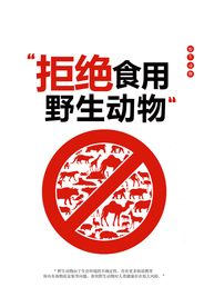 拒绝食用野生动物公益宣传海报