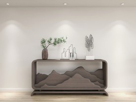 中式玄关背景图