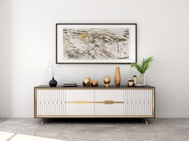 壁画室内背景玄关局部图