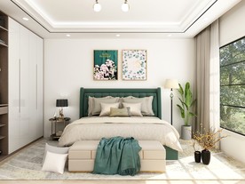 小清新室内卧室图