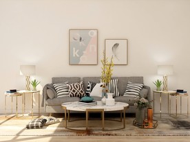 室内简约沙发背景图