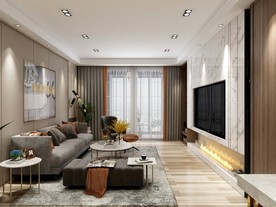 现代轻奢客厅图