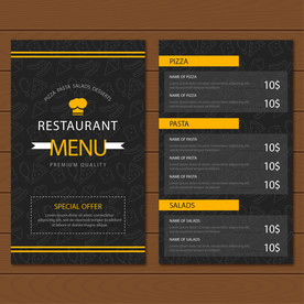 餐牌 价目表 传单图片