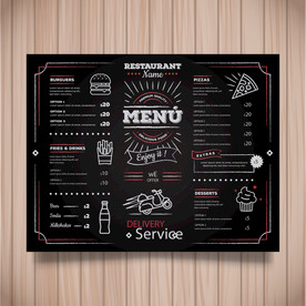 餐牌 价目表 传单图片