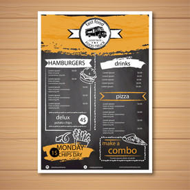 餐牌 价目表 传单图片