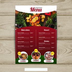 餐牌 价目表 传单图片