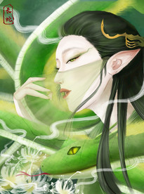 国潮 手绘 插画