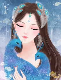 国潮 手绘 插画