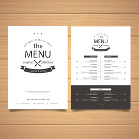 餐牌 价目表 传单图片